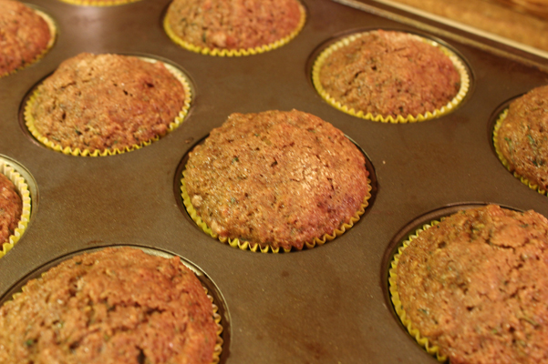 muffins baked in tin